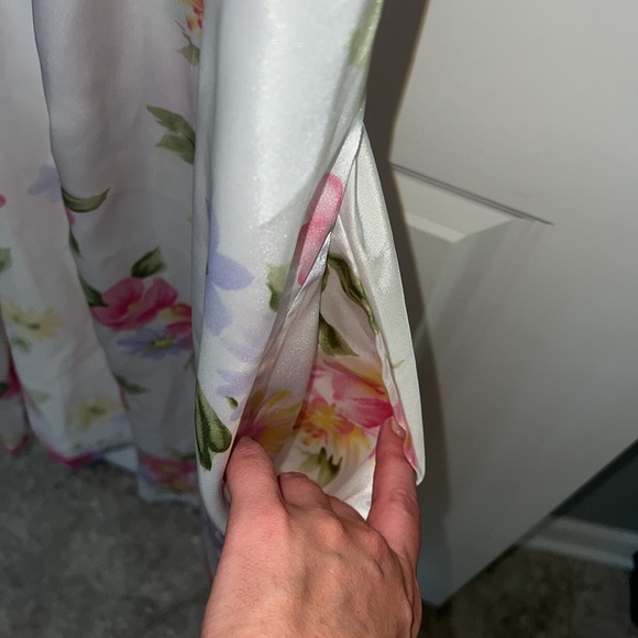 Vintage Cinema Etoile Floral Pattern Pastel Colors Robe Duster - Picture 9 of 10